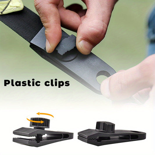 10pcs Camping Tent Plastic Clips Awning Hook Fixing Clips
