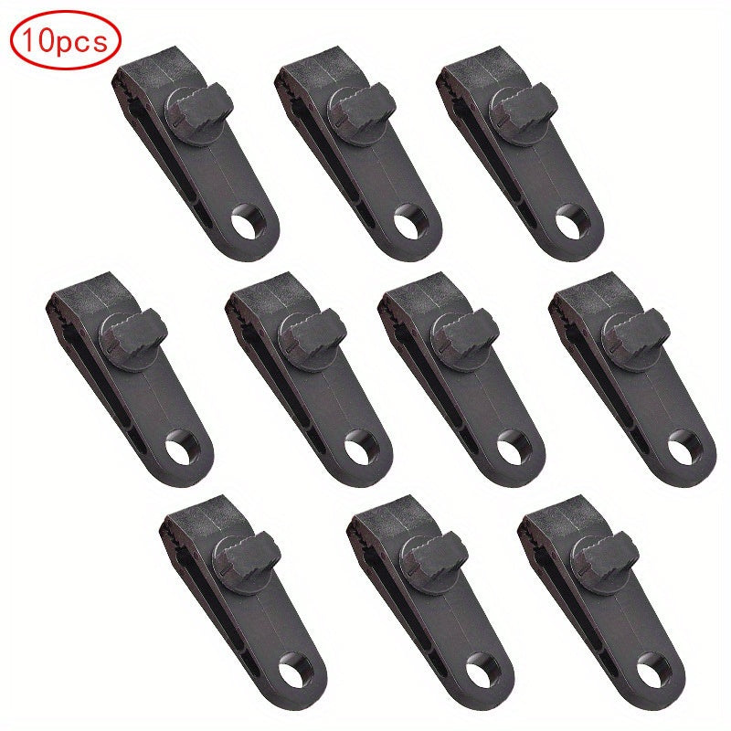 10pcs Camping Tent Plastic Clips Awning Hook Fixing Clips