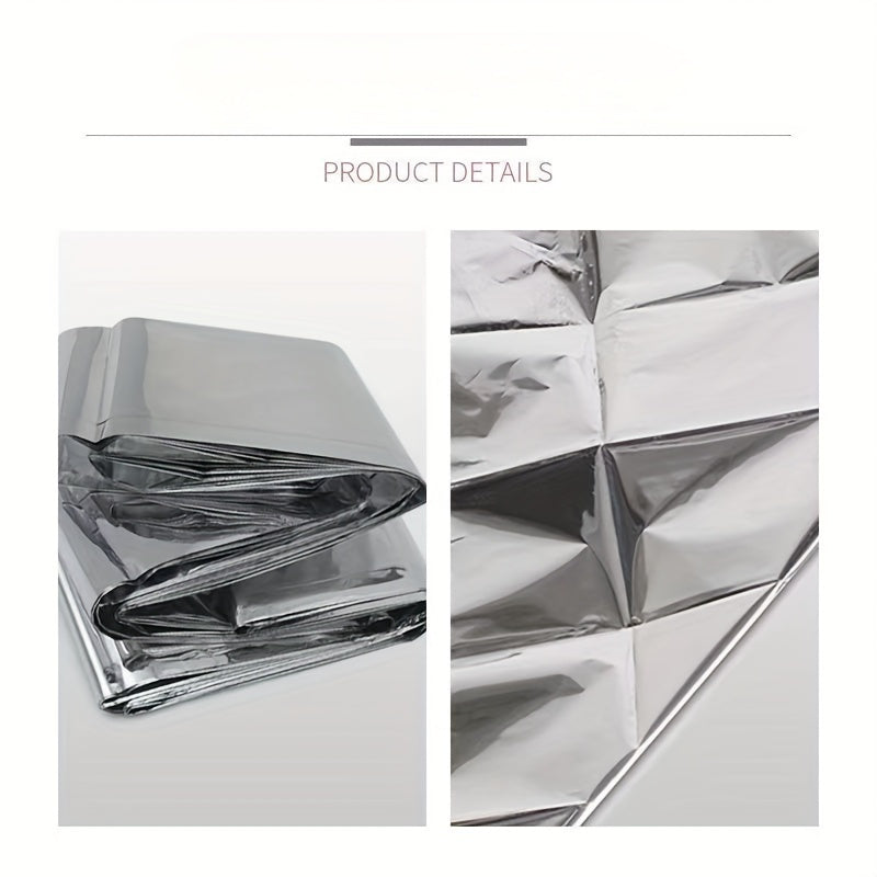 Outdoor Winter Emergency Insulation Blanket Double sided Silvery