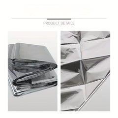 Outdoor Winter Emergency Insulation Blanket Double sided Silvery