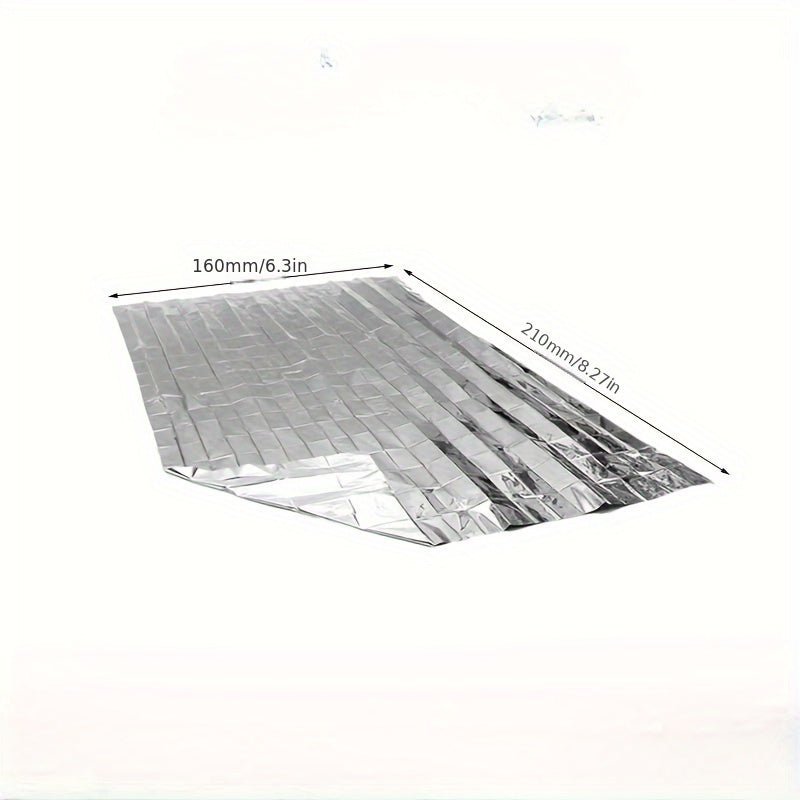 Outdoor Winter Emergency Insulation Blanket Double sided Silvery
