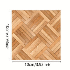 4pcs Wood Grain Ceramic Tile for Doll House Decor