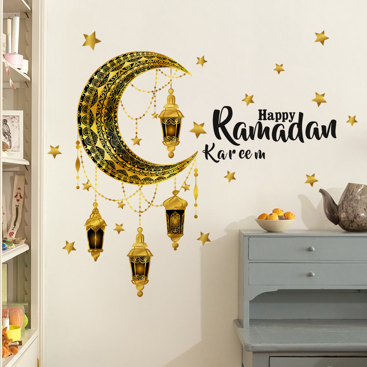 Moonlight Home Office Wall Decoration Self Adhesive Decal