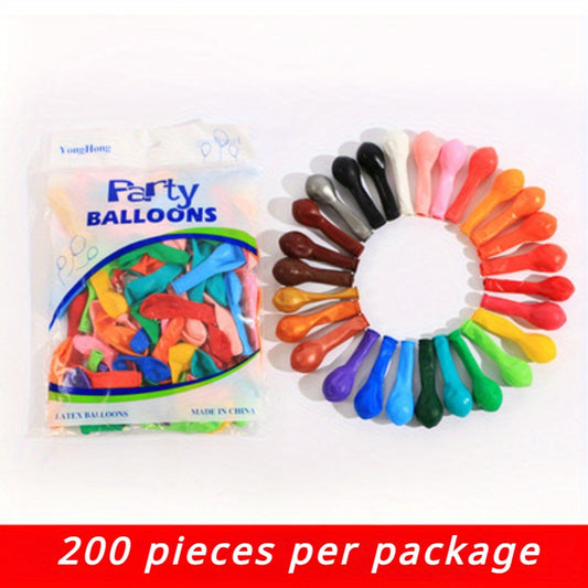 200pcs Colored Balloons for Parties, Events, Decoration
