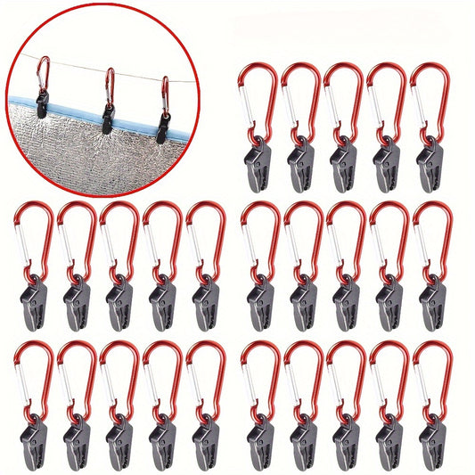 Aluminum Tent Clamps Hooks 40pcs Set for Camping