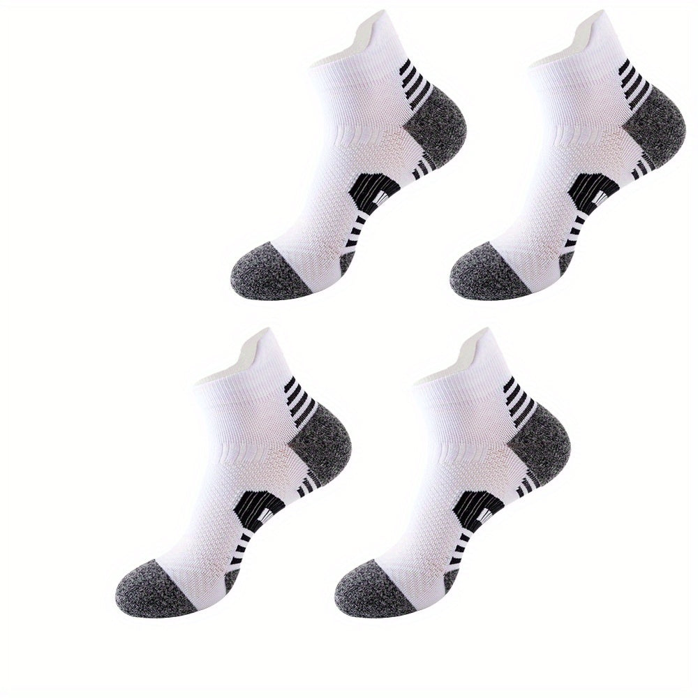 Men's Padded Sports Ankle Socks for Outdoor Activities