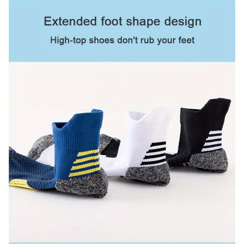 Men's Padded Sports Ankle Socks for Outdoor Activities