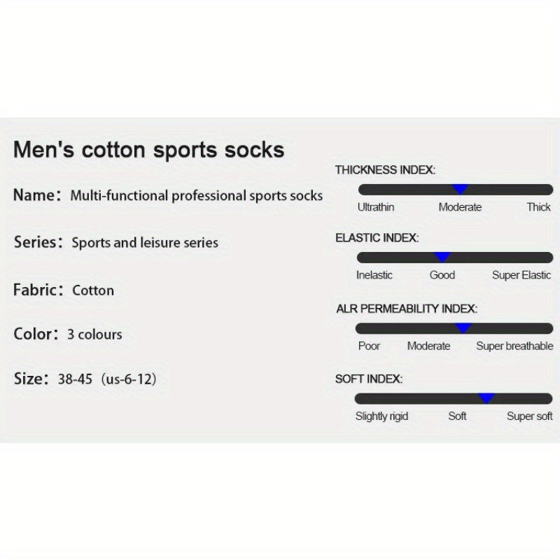 Men's Padded Sports Ankle Socks for Outdoor Activities