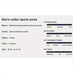 Men's Padded Sports Ankle Socks for Outdoor Activities