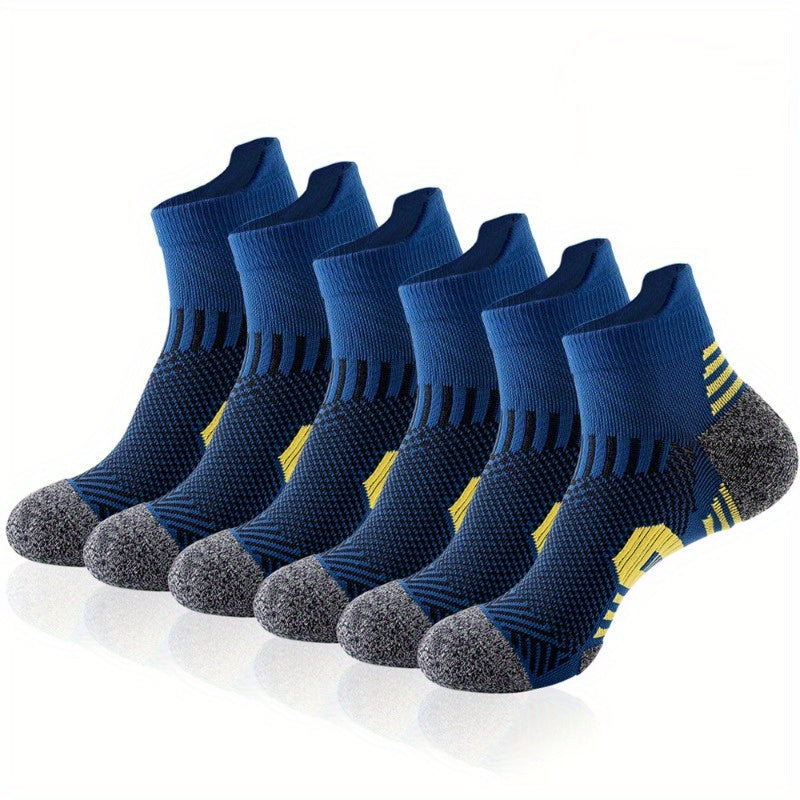 Men's Padded Sports Ankle Socks for Outdoor Activities
