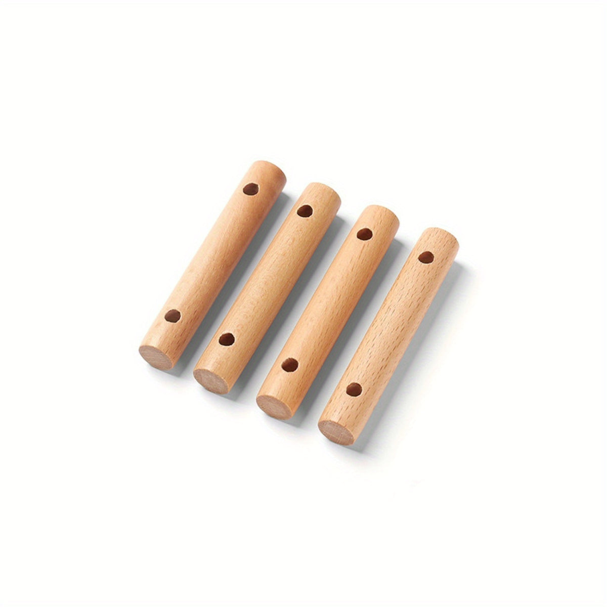4pcs Beech Double Eye Wind Rope Buckles Camping Tent Canopy Fixing Buckle