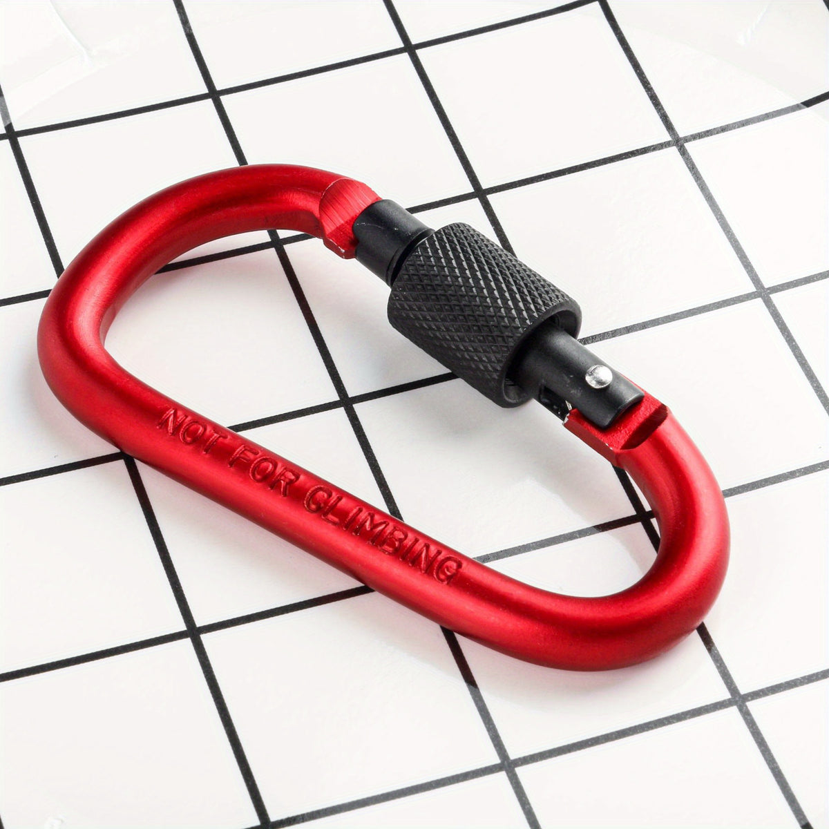 4pcs D-ring Buckle Lock Keychain for Outdoor Sports Camping Hiking