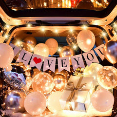 Car Trunk Surprise Birthday Proposal Decoration Set