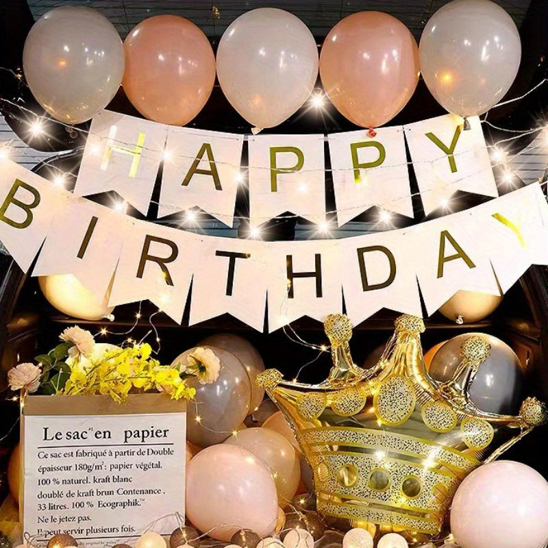 Car Trunk Surprise Birthday Proposal Decoration Set