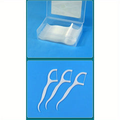 30pcs Floss Picks Set Dental Floss Portable Dispenser Holder Travel Toothpicks