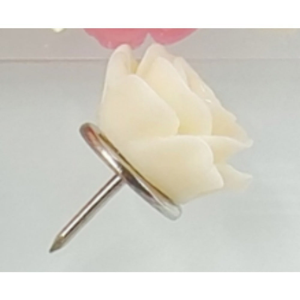 30pcs Purple Rose Flower Push Pin Gradient Cork Board Tacks