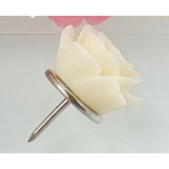 30pcs Purple Rose Flower Push Pin Gradient Cork Board Tacks