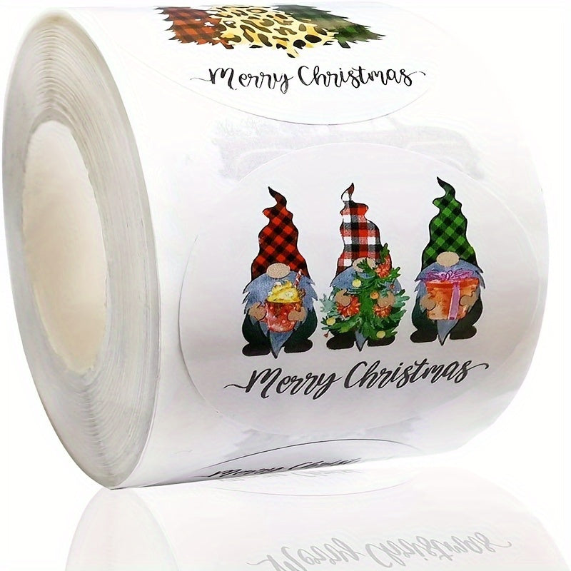 500pcs Christmas Holiday Gift Series Sticker Roll