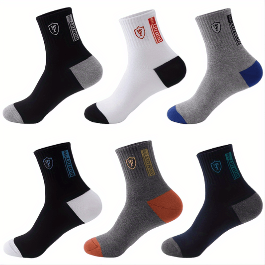 12 Pairs Men's Athletic Quarter Socks