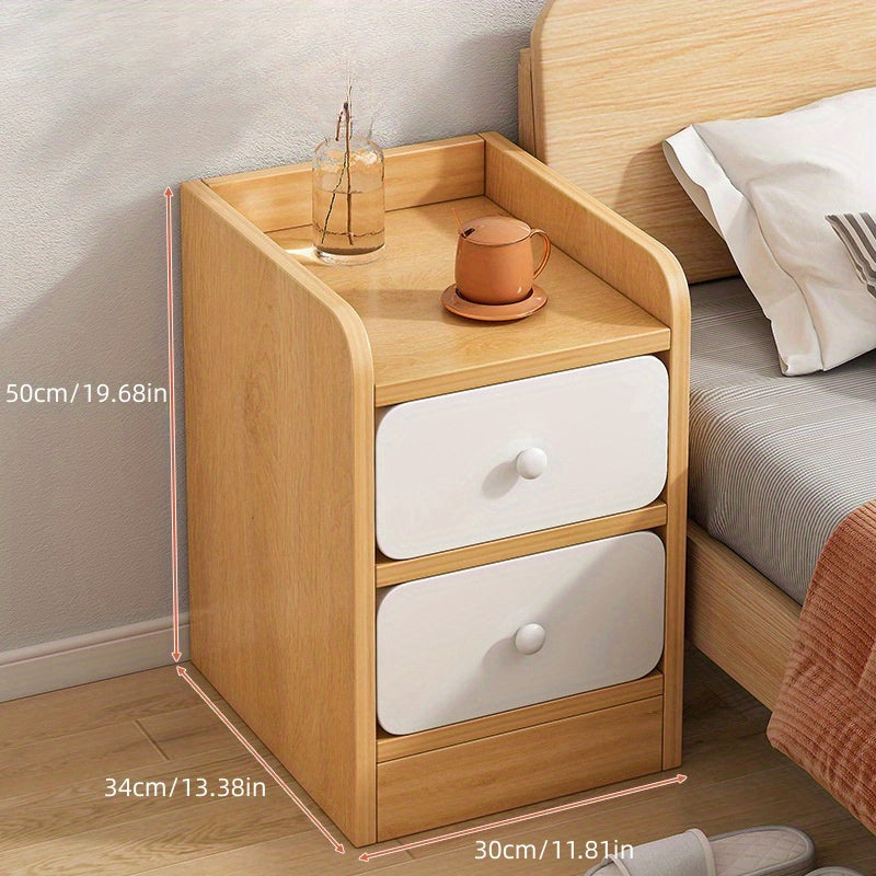 Small Narrow Bedside Table Mini Modern Cabinet Bedroom Storage