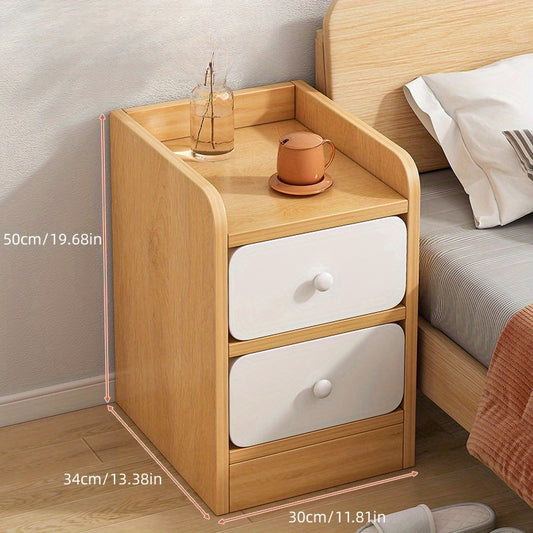 Small Narrow Bedside Table Mini Modern Cabinet Bedroom Storage