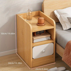 Small Narrow Bedside Table Mini Modern Cabinet Bedroom Storage