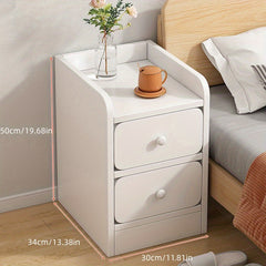 1pc Ultra Narrow Bedside Table Small Size Cabinet Mini Modern Storage Table