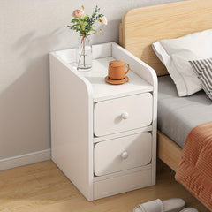 1pc Ultra Narrow Bedside Table Small Size Cabinet Mini Modern Storage Table