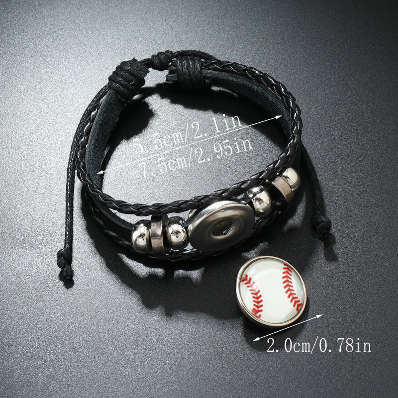 Personalized Team Fans Baseball Bracelet For Women