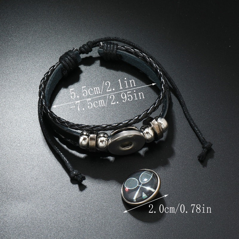 Personalized Badminton Team Fans Bracelet Souvenir Hand Rope