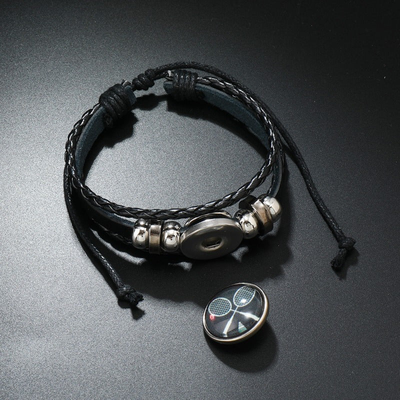 Personalized Badminton Team Fans Bracelet Souvenir Hand Rope