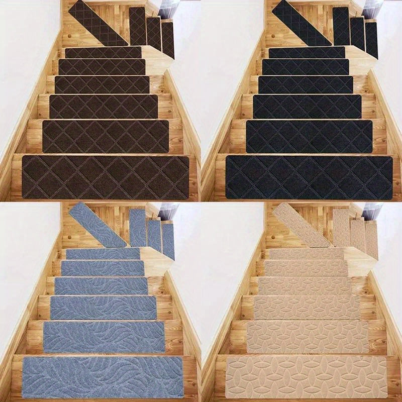 Non Slip Carpet Stair Treads - Indoor Self Adhesive Stair Rugs