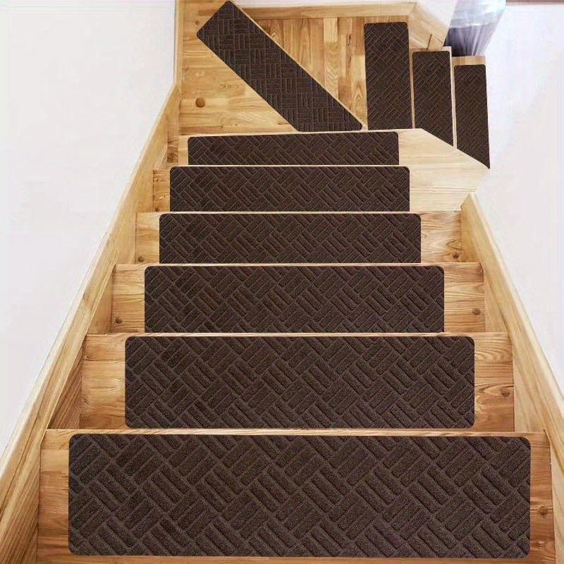 Non Slip Carpet Stair Treads - Indoor Self Adhesive Stair Rugs