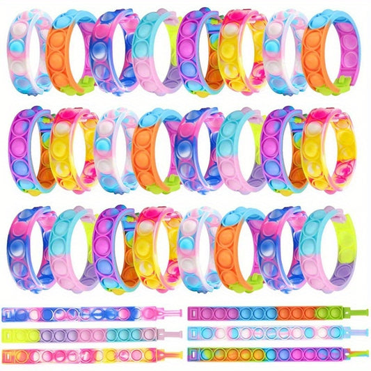 Fan Colored Silicone Bracelet for Party Outdoor Sports