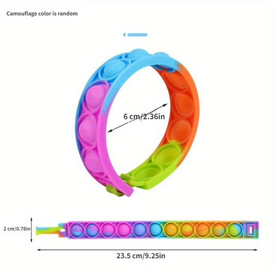 Fan Colored Silicone Bracelet for Party Outdoor Sports
