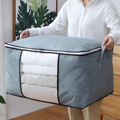 1pc Quilt Storage Bag Reinforced Thickened Non-woven Organizer