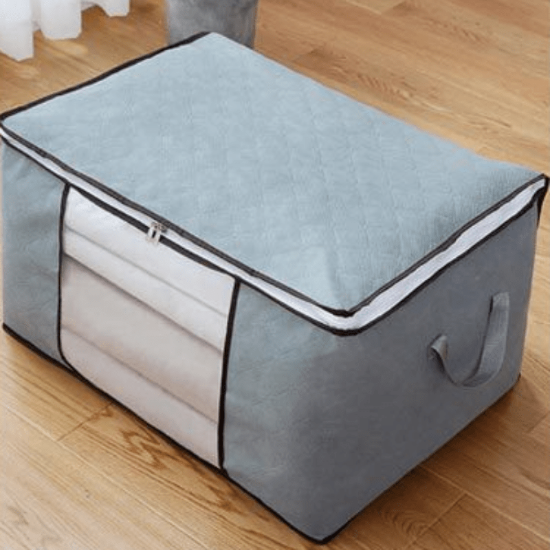1pc Quilt Storage Bag Reinforced Thickened Non-woven Organizer