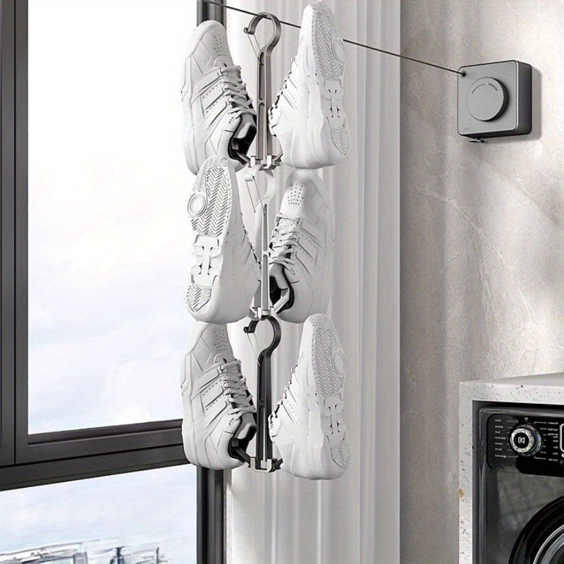 Balcony Shoe Drying Rack Household Storage Organizer