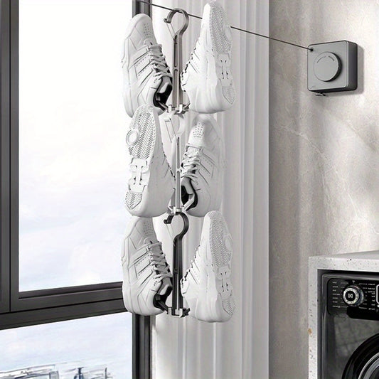 Balcony Shoe Drying Rack Household Storage Organizer