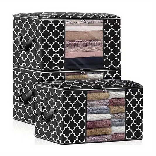 Large Capacity Storage Bag With Handles Dustproof Clothes Storage Bag