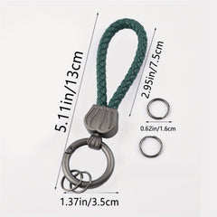 PU Leather Rope Keychain Keyring Pendant Key Ring For Men Women