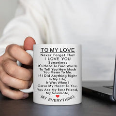 1pc Ceramic Coffee Cup Great Gift For Boyfriend and Girlfriend