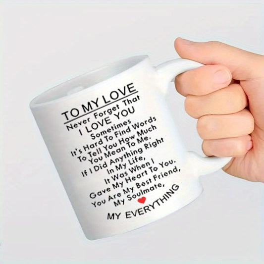 1pc Ceramic Coffee Cup Great Gift For Boyfriend and Girlfriend