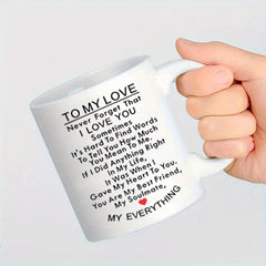1pc Ceramic Coffee Cup Great Gift For Boyfriend and Girlfriend