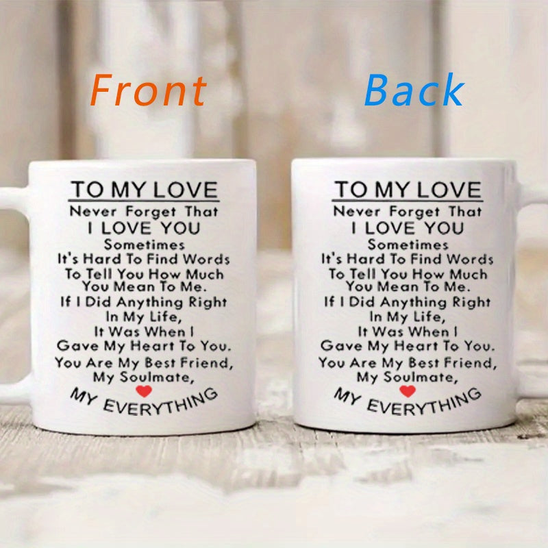 1pc Ceramic Coffee Cup Great Gift For Boyfriend and Girlfriend
