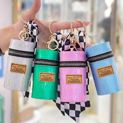 Lipstick Organizer Keychain Charm Pendant for Backpack Purse