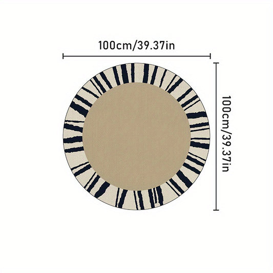 French Style Round Rug for Living Room Decor