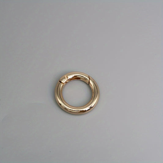 Spring Buckle Round Metal Keychain Keyring Accessory