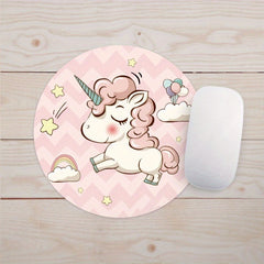Cartoon Small Round Mouse Pad Creative Desk Mat
