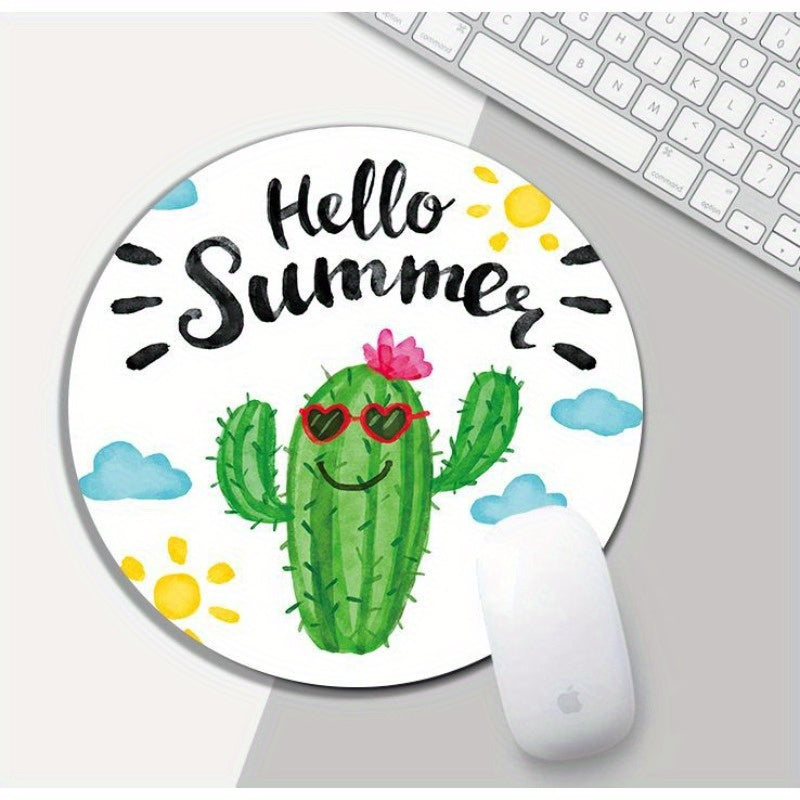 Cartoon Small Round Mouse Pad Creative Desk Mat